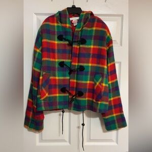 Vintage 1990s rainbow coat